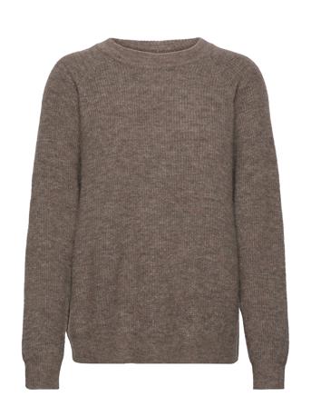 Slrakel Raglan Pullover Ls Pullover Striktrøje Brun Soaked In Luxury