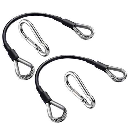 Gym Forlængerkabler Rustfrie Universelle Fitness Forlængerkabler til Nedtræk Benforlænger Maskine [DB]