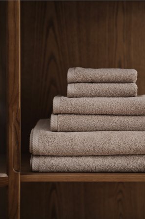 Jotex - Håndklesett i 6-pack Beige farge - DARCY - Kjøp Håndklesett hos Jotex