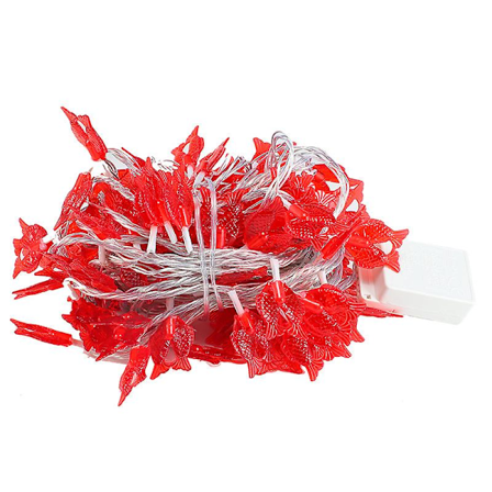 Eventyrlys i form av en fisk, julehagebelysning, girlander - flerfarget 3m 20 lys