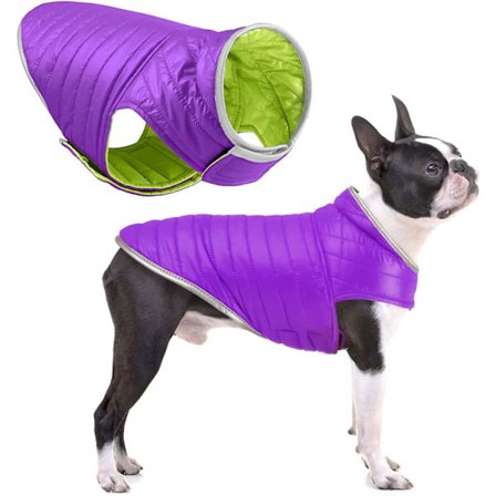 Vendbar Hundekåbe, Varmt Vinter Hundejakke Vandafvisende Hvalpevest Kæledyrs Tøj Til Små Mellemstore Store