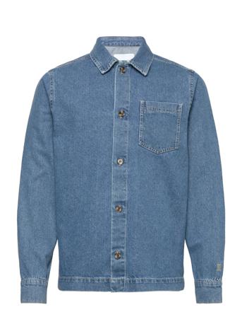 Layton Denim Hybrid Shirt Overshirts Blå Les Deux