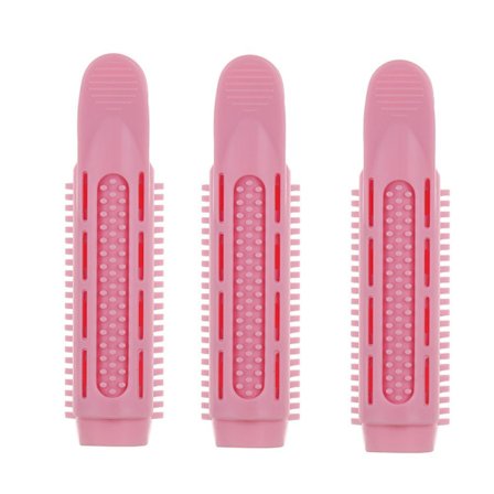1/3 st Natural Fluffy Hair Clip Hair Root Curler PINK-3 PCS - on stock