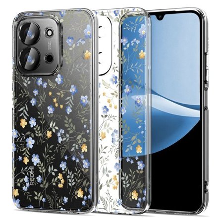 Tech-Protect FlexAir-fodral för Xiaomi Redmi 15C 173mm / Poco 85C 173mm - Tusenskönor med löv