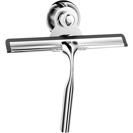 Rostfritt stål duschskrapa, duschskrapa med krok, inget hål, badrum