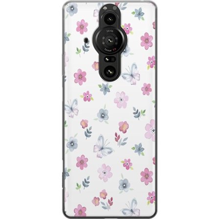 Mobilskal till Sony Xperia Pro-I med Blommor och fjärillar