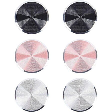 6 st metallplatta telefonklistermärken tunna magneter magnetisk biltelefonmagnet metallplatta för magnetisk biltelefonhållare magnetisk hållare stativ