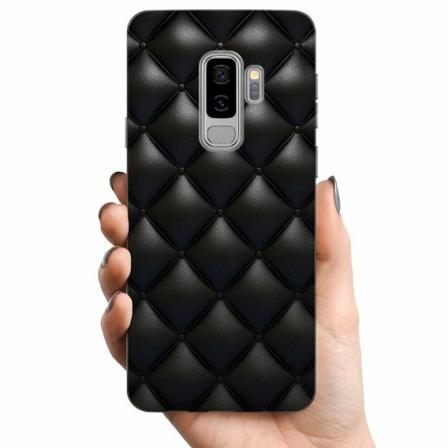 Samsung Galaxy S9+ Tpu Mobilskal Leather Black