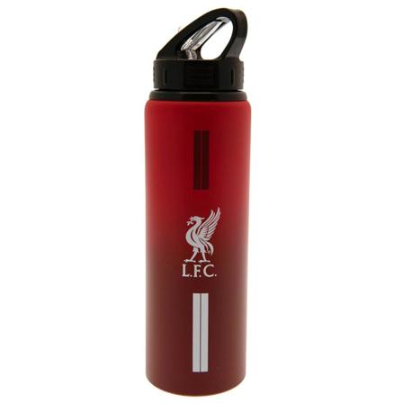Liverpool Fc Stripe Aluminium Vattenflaska One Size Röd/vit/b