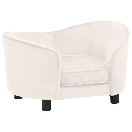 Vidaxl Hundsoffa Naturvit 69x49x40 Cm Plysch Creme