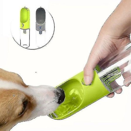 Pet Accompanying Cup Dog Outdoor Drinking Fountain - Grønn