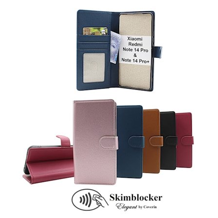 Skimblocker Xiaomi Redmi Note 14 Pro/14 Pro+ Plånboksfodral