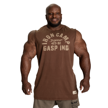 GASP Throwback Top Brun