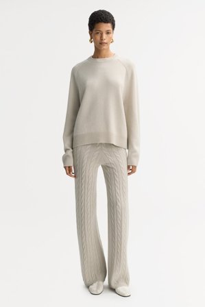 Soft Goat - Boyfriend crewneck - S - Chalk