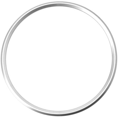 Silver Dekorativ Ratt Ring Dekoration Trim för - 911