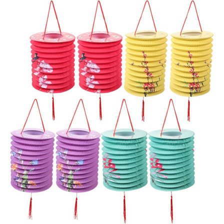 8 kpl riippuvia lyhtyjä häihin, vauvakutsuihin, syntymäpäiväjuhliin