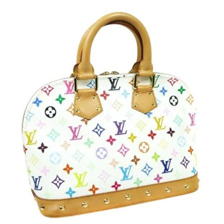 Louis Vuitton Vintage Pre-owned Canvas louis-vuitton-Tass , Wit , Dames , Maat: ONE Size Vintage Tassen