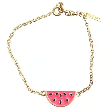 Escada, Summer Limited Edition - Sorbetto Rosso, Melon, Base Metal Bracelet, 11939595, 17 cm, Gold, For Women