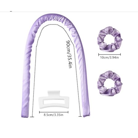 Värmefria locktångar med halkfria hårklämmor, locktång för natten, locktång utan värme som inte sliter på håret
