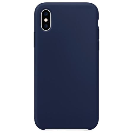 Silikonskal Till Iphone Xs/x - Mörkblå Blå