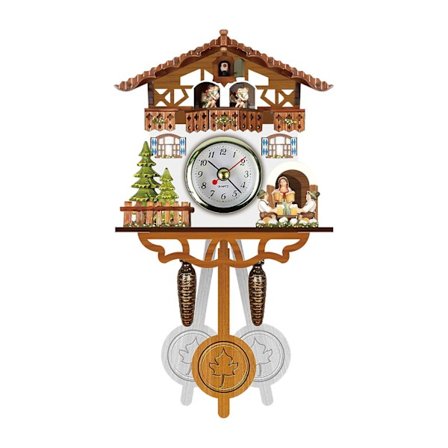 Cuckoo Cuckoo Væg Ur Chime Vækkeur Retro Ur Træ Stue Ur