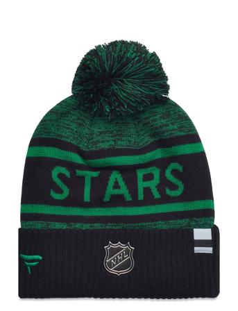 Authentic Pro Rink Heathered Cuffed Pom Knit Black Fanatics
