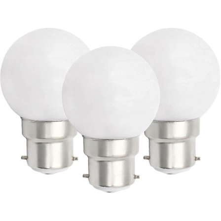 6 st B22 LED-lampa 3W Golfbollslampor B22 Bajonett Liten Globlampa Glödlampa Dimbar (FMY)