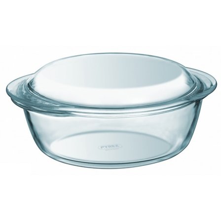 Pyrex Essentials Rund Gryta 1,6l Transparent