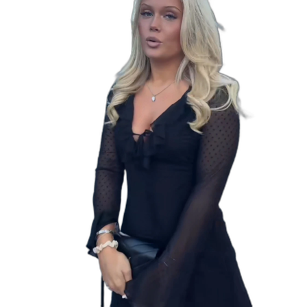 Svart miniklänning