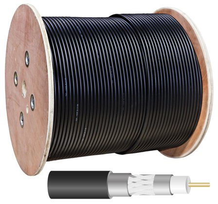 Televes RG-11TS Koaksialkabel 1,6/7,1 mm, trippelskjermet, 500 m, Stikkontakter & kabler