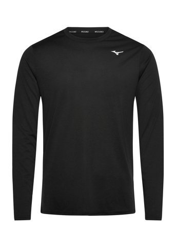Mizuno Core Impulse Long Sleeve Tee - Black - XXL