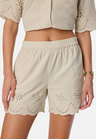 Pieces Pcalmina Embroidery Shorts Vaatteet