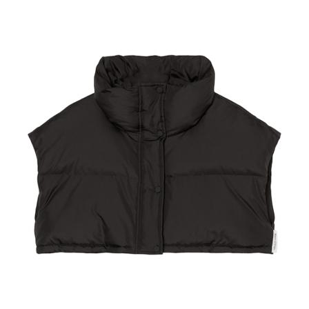 Marc O'Polo Super cropped, oversized puffer body warmer Sort, Dame Vest