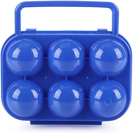 Grids Eggboks i plast, robust, bærbar eggholder, eggkurver, eggstativ for kjøleskap - eggoppbevaring for utendørs grilling, piknik, fotturer, kjøkken