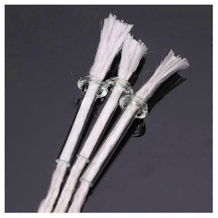 6 kpl Lasiputkiöljylampun sydänlangan pidikeadapteri 12 cm valkoinen