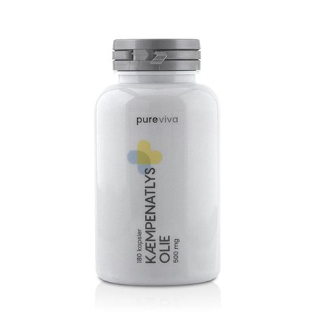 Pureviva Kæmpenatlysolie 180 kaps., Helse & Madvarer, Andre Kosttilskudsolier, Omega Kombinationer
