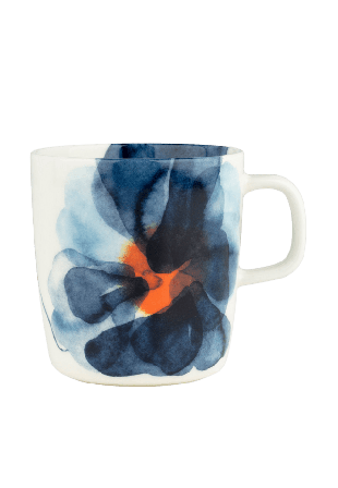 Marimekko Valssi Mug 4dl Glas Unisex Orange 9,5x10