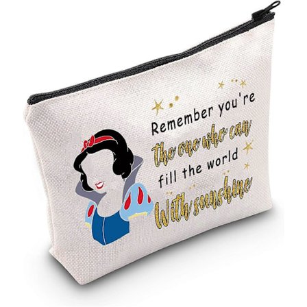 Prinsessa Kosmetiikkameikkipussi Satujen Ystäville Lahja Muista Olet Se Joka Voi Täyttää Maailman Auringonpaisteella Meikki Vetoketjullinen Pussi 