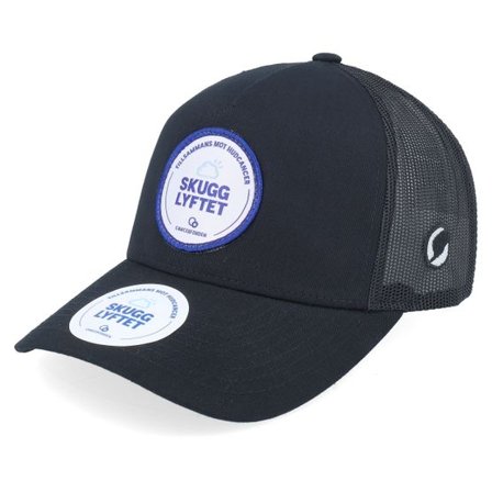 Hatstore - Svart trucker Keps - Skugglyftet Patch Black A-Frame Trucker @ Hatstore