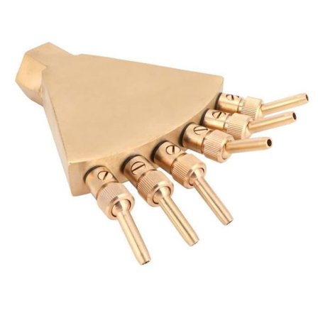 Dammspridare Landskap Munstycke Fontän Sprayhuvud Landskapsspridare med 6 Munstycken SLANG