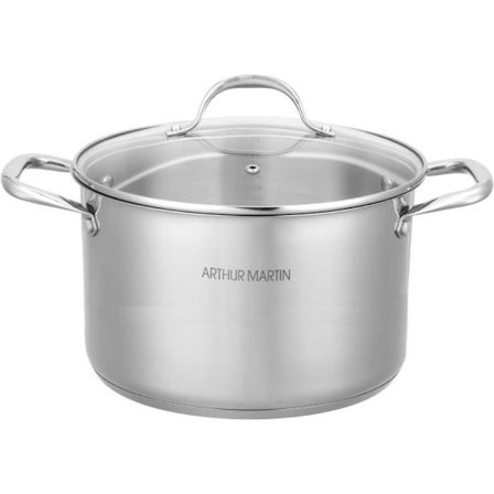 AM0073 Arthur Martin Stockpot 32 cm med lock Rostfritt stål Alla värmekällor inklusive induktion