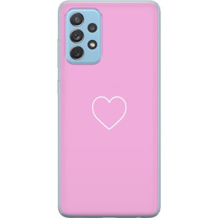 Samsung Galaxy A52 5G Gennemsigtig cover Hjerte