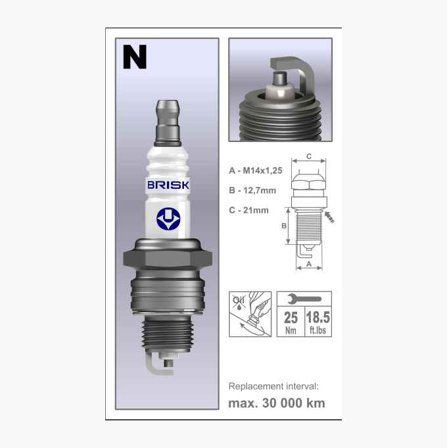 Tändstift NR12YC - Biltema