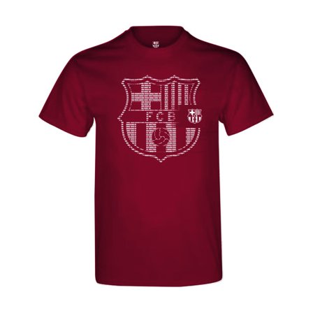 Barcelona T-paita Crest Viininpunainen