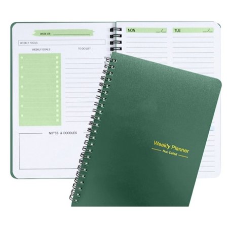 Ukentlig Planlegger Notatbok, Udatert A5 Planlegger Notatbok Daglig Planlegger To Do Liste Dagbok, Ukentlige Mål Planlegger med Vanetracker 52 Uker 