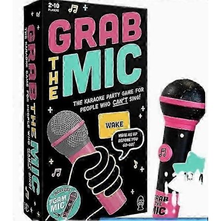 Grab The Mic Karaoke Spill - Spennende Grab The Mic, 2-10 Spillere, 250 Tekstkort