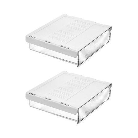 2 Pak Skrivebordsarrangør, Selvklæbende Skuffe Skrivebord Undermontering Skuffe Under Skrivebord Til Kontor Hjem Skole