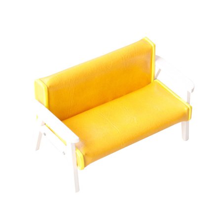 1:12 Dukkehus Mini Sofa Skinnsofa Enkel/Dobbel stol Møbler