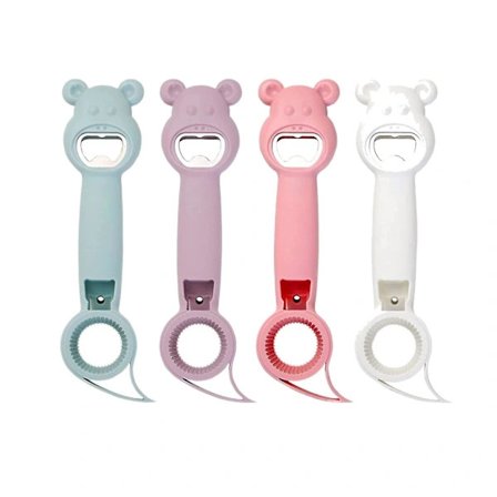 4-i-1 Flaskeåbner, 4-delt Multifunktionel Dåseåbner (4 stk)