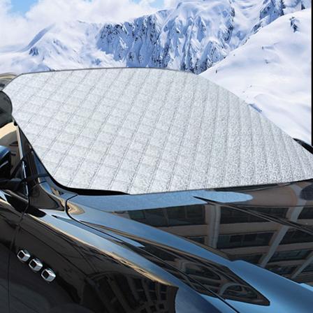 Frontrutebeskytter for bil - Snøbeskyttelse for bilen / Frostbeskyttelse Frontrute Hvit